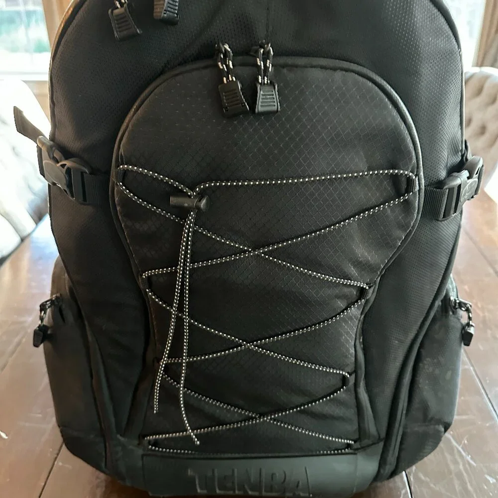 Tenba Shootout Black Rolling Camera Large Photography Travel Backpack Wheels